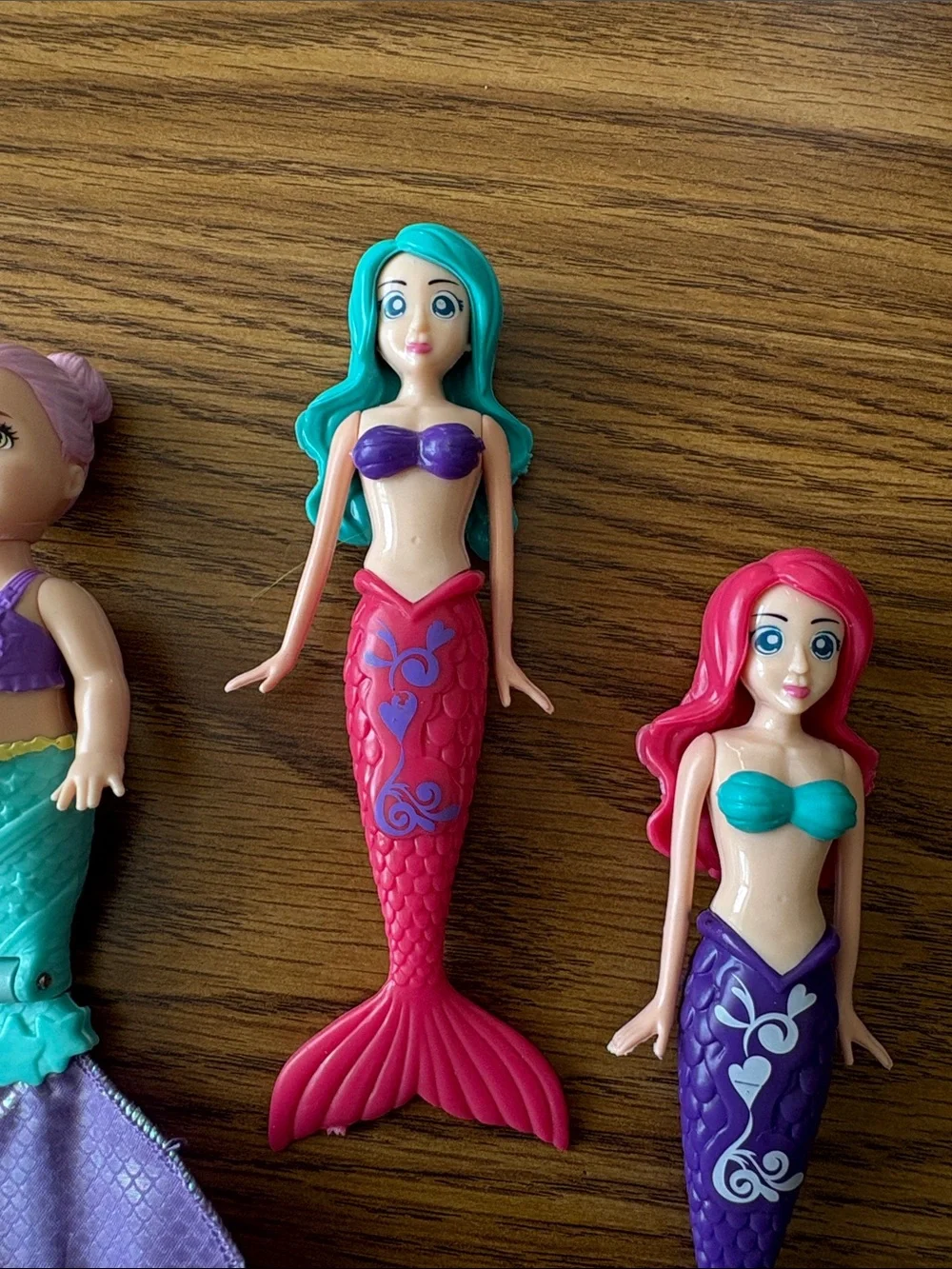 3 Mattel Mermaid Dolls – Mermaid Toy Lot – Colorful Fantasy Dolls